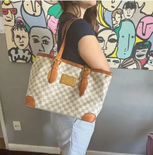 Bolsa Louis Vuitton Hampstead damier azul ORIGINAL