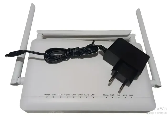 Roteador Zte Gpon Ont Zxhn F6600p 4 Antenas Cor Branca (Usado)