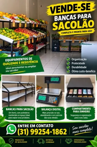 Vendo bancas de sacolao