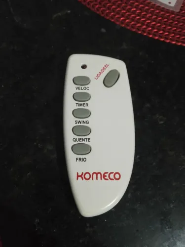 Controle remoto komeco ar portátil antigo
