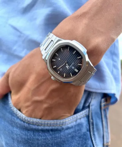 Relógio Masculino Poedagar à prova d?água em aço inoxidável 