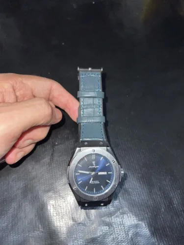 Relógio Poedagar Hublot Aço Inoxidável - Mostrador Azul Degradê - Weug Relógios