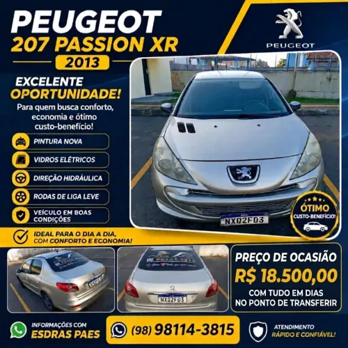 Peugeot 207 Sedan Passion XR 1.4 Flex 8V 4P 2013