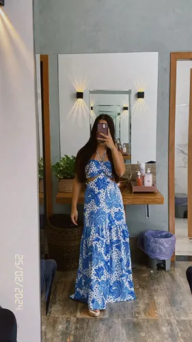 Vestido estampado estilo Farm