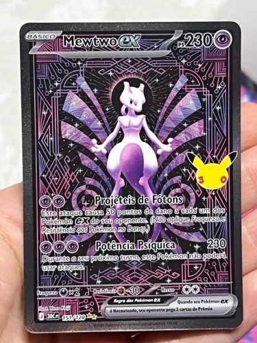 Mewtwo EX (151/128) - Carta Pokémon 30 Anos