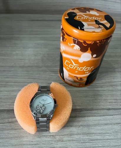 Relógio Condor feminino prateado
