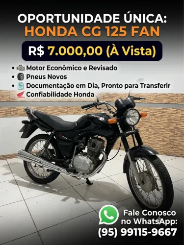 Moto Fan CG 125 por R$ 7.000
