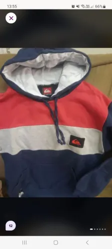 Casaco de moletom quiksilver juvenil 12 com touca