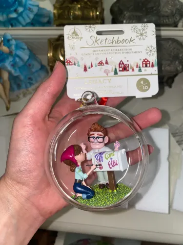 Disney ornamento Up altas aventuras Carl e Ellie edição comemorativa Raro
