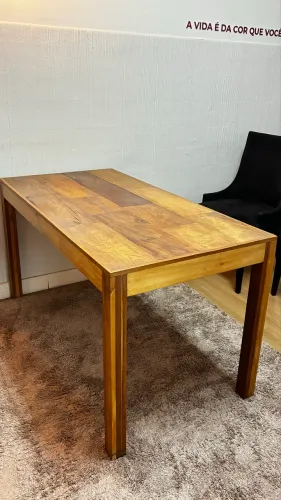 Mesa de jantar madeira rústica 1,40 x 70