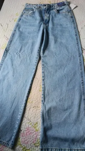 Calça jeans feminina 38 wide leg