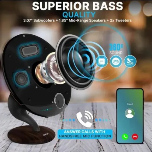  Caixa SomGramofone Bluetooht Estereo