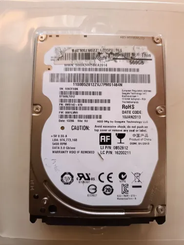 Hd notebook Seagate slim 500gb