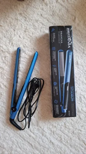 Prancha de cabelo Britânia Titanium Blue