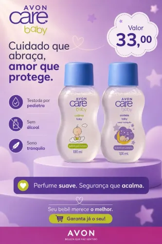 Colônia baby Care avon