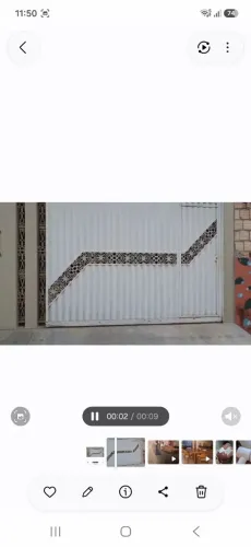 Portão de ferro com ramagem