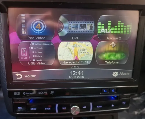 Multimídia Retrátil Pósitron SP 6900 NAV Com Tv