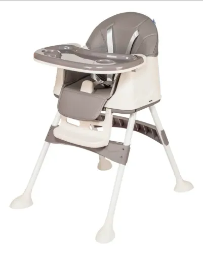 Cadeirão Infantil Alimentação Portátil 4 em 1 - Cinza - Maxibaby