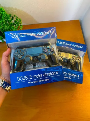 Controle PS4 Sem Fio com Vibração e Touchpad | Compatível com PC e Android