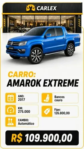 Volkswagen Amarok Hig. Extreme CD 2.0 4X4 Dies. AUT 2017