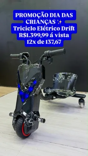 TRICICLO ELÉTRICO INFANTIL!! Com garantia