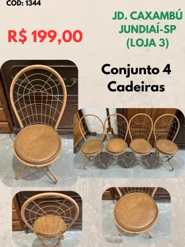 Conjunto 4 cadeiras