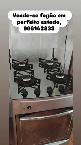 Fogão inox de Vidro