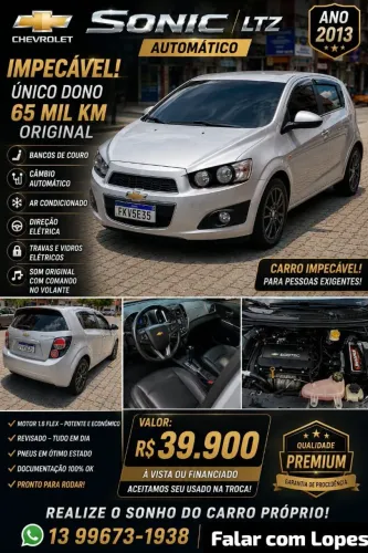 Chevrolet Sonic HB LTZ 1.6 16V Flexpower 5P Aut. 2013