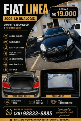 Fiat Linea 1.9/ HLX 1.9/1.8 Flex Dualogic 4P 2009
