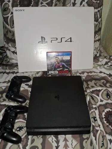 Ps4 slim 1 tb desbloqueado 2 controles 