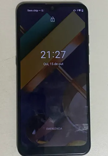 Celular LG K22 32GB Cinza - Funcionando Perfeitamente (Tela com Detalhe)