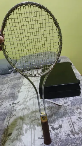 Raquete Wilson T2000 Vintage - Aço Cromado - Colecionador