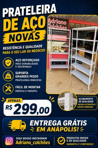 Prateleira de aço nova