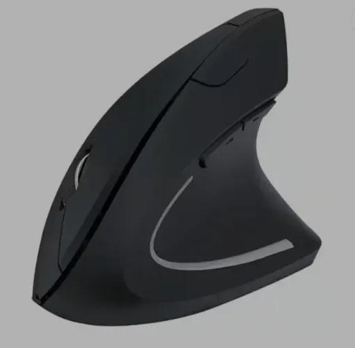 Mouse Vertical Sem Fio 2.4 GHZ Ergonômico Ortopédico, Óptico 3 Níveis de DPI Ajustáveis