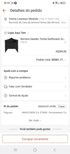 Barraca Gazebo tenda