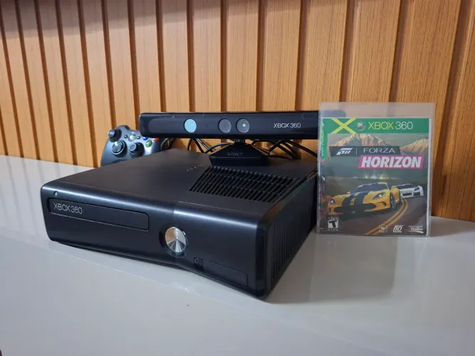 Xbox 360 Desbloqueado Completo + Kinect + Controle Original + 14 Jogos