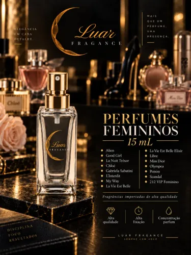 Perfume Feminino Alta Qualidade 15mL