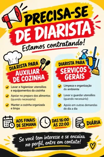 Precisa-se de diarista