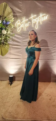 Vestido verde para festas
