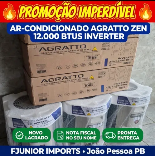 AR-CONDICIONADO AGRATTO ZEN 12.000 MIL BTUS INVERT 