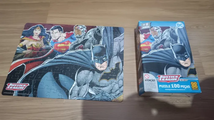 Quebra-cabeça 100 peças Liga da Justiça