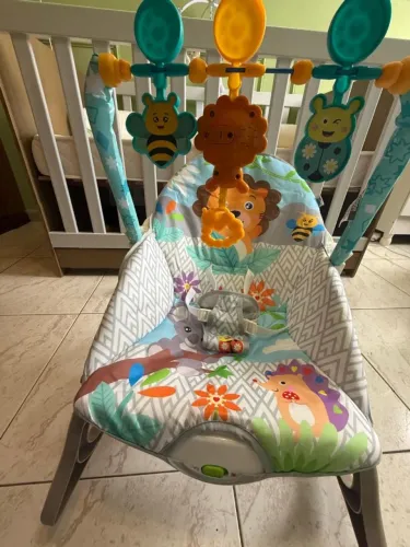 Cadeira de Descanso e Balanço Bebê Funtime Leão Maxi Baby