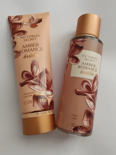 Kit Hidratante e Body Splash Amber Romance Brûlée