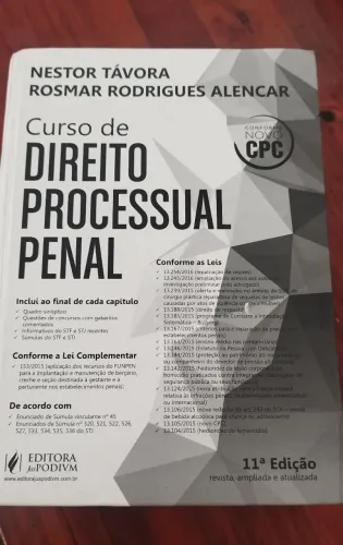 Livro Direito Processual Penal do Nestor Tavora
