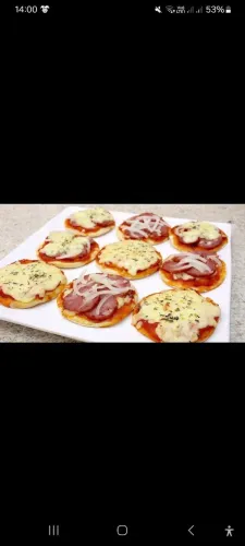 Cento de mini pizza para festas 85,00