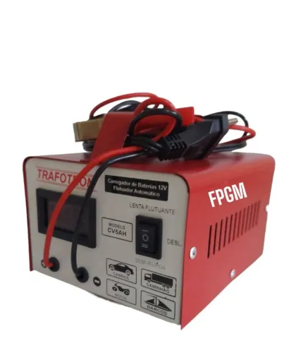 Carregador Cv5AH Para Baterias De 12v<br> Voltimetro<br><br>