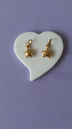 Par de pingentes em ouro 18k.