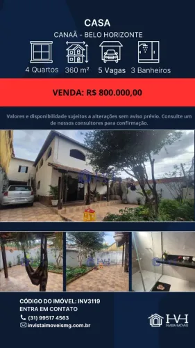 Casa grande Bairro Canaã Venda Nova Venda