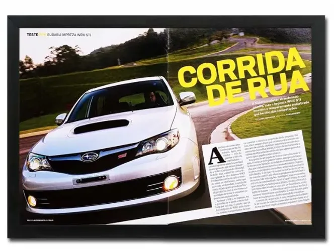 Subaru Impreza Turbo ou WRX - Quadro / pôster decorativo original de revista