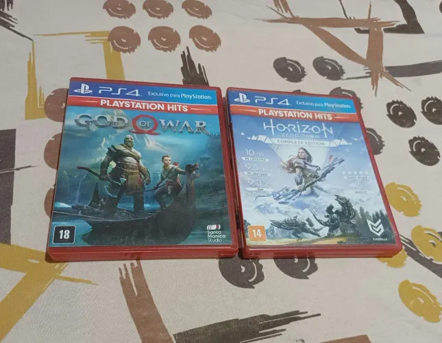 Jogo ps4 god of War e horizon